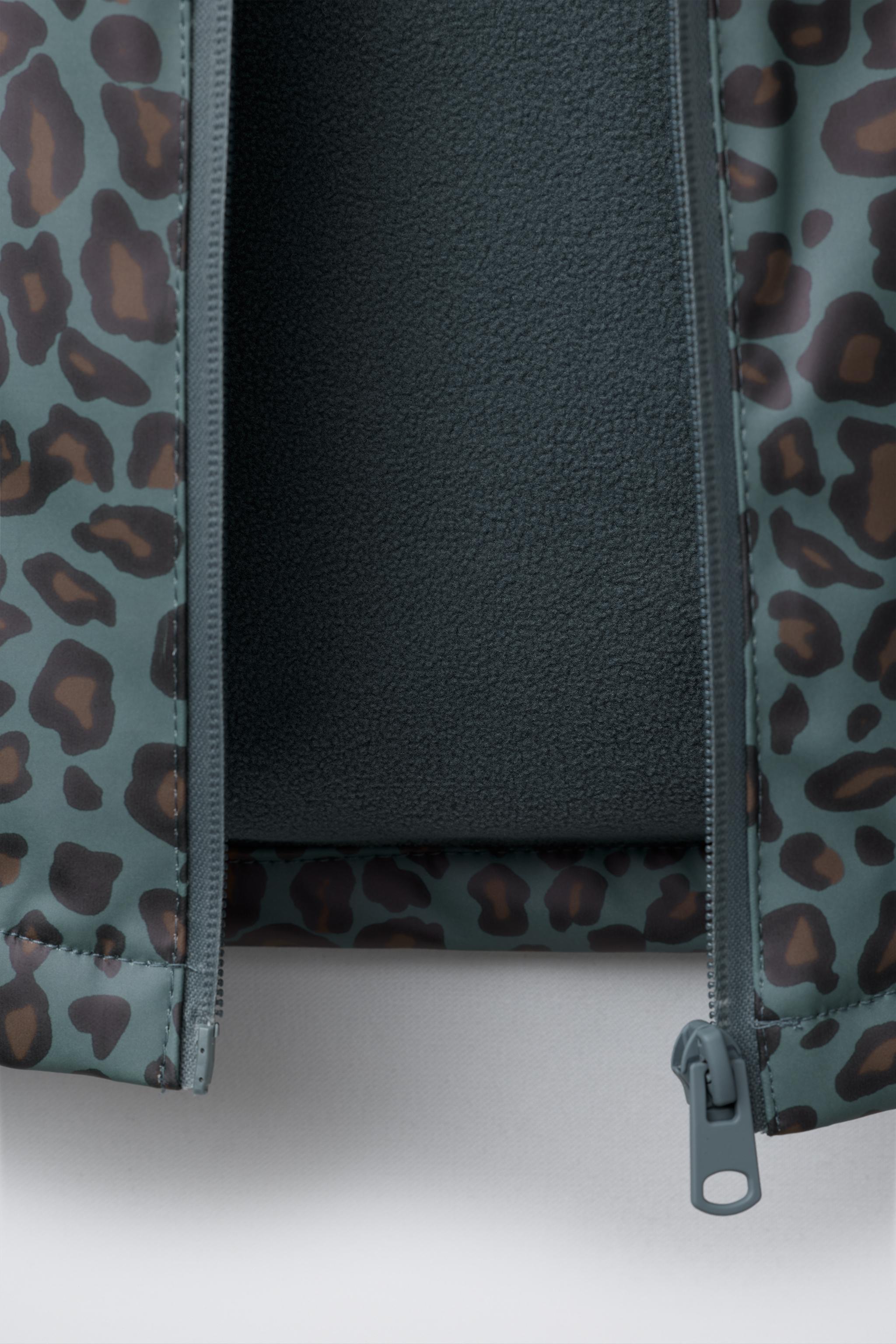 CIRÉ GOMMÉ ANIMAL PRINT WATER RESISTANT DOUBLURE POLAIRE